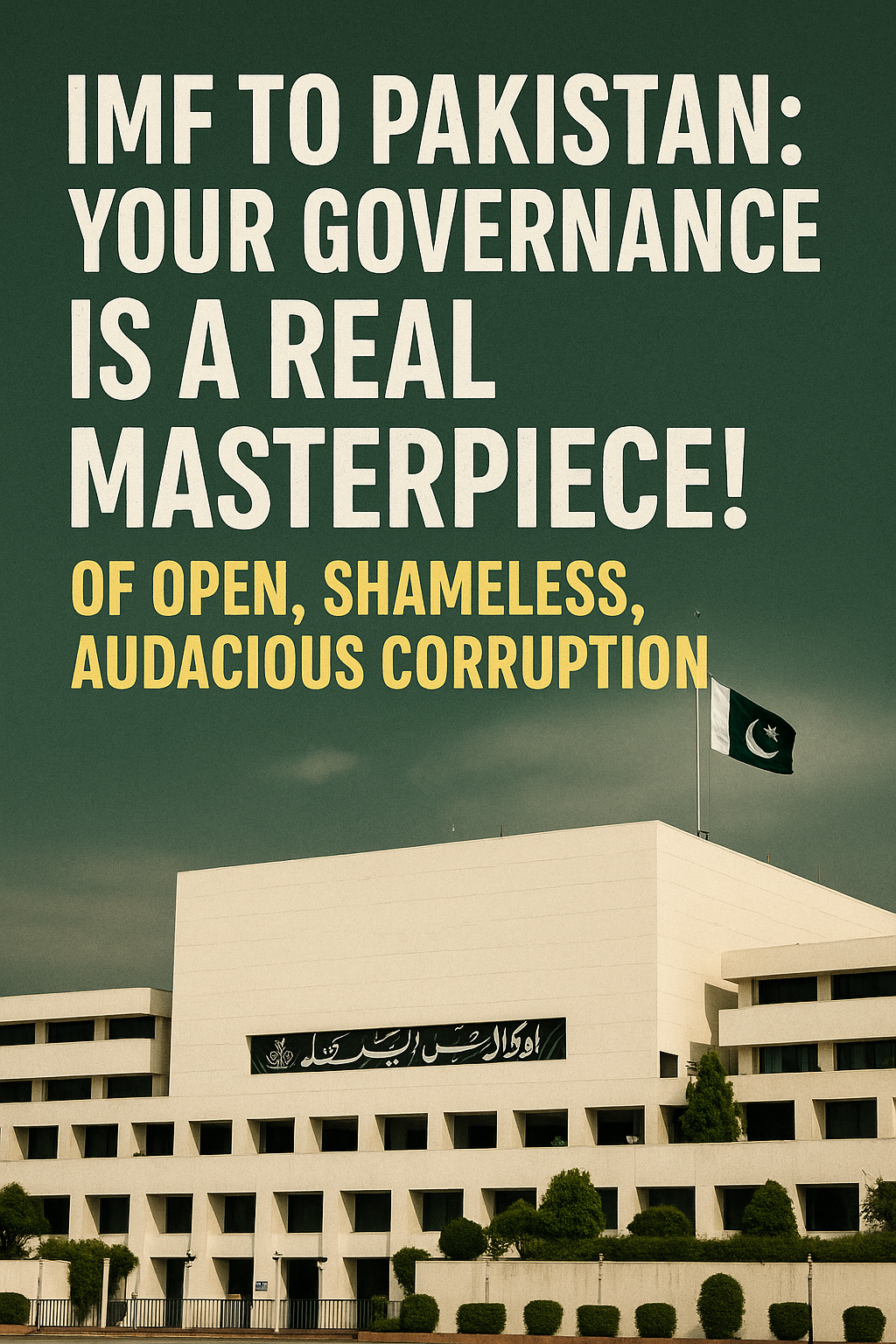 IMF Diagnoses Pakistan: Not Misgoverned… Brazenly Looted