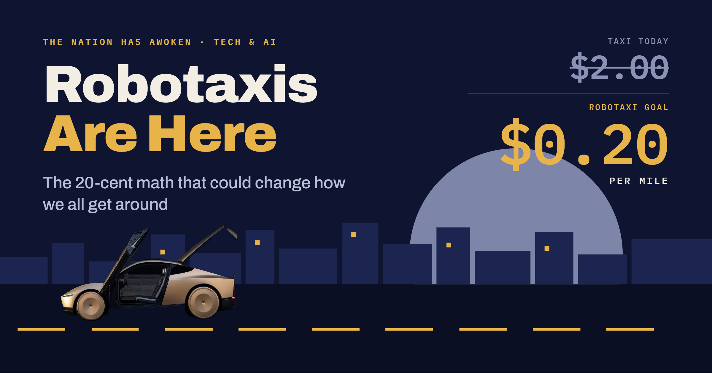 20 Cents a Mile: The Robotaxi Math That Could Change Everything